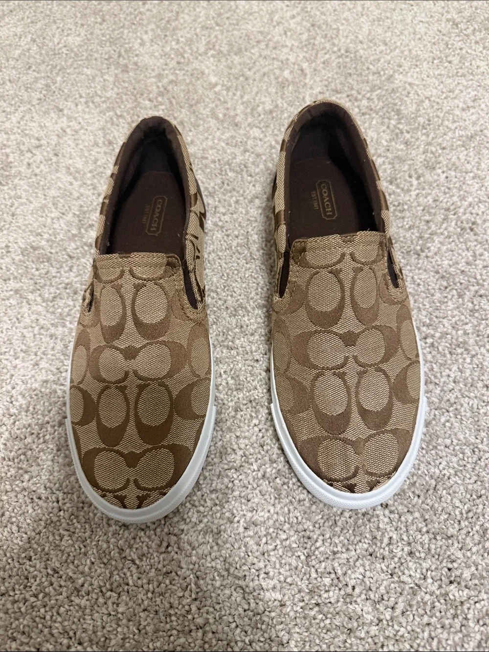 Coach Slip-On Sneakers in Signature Khaki Brown